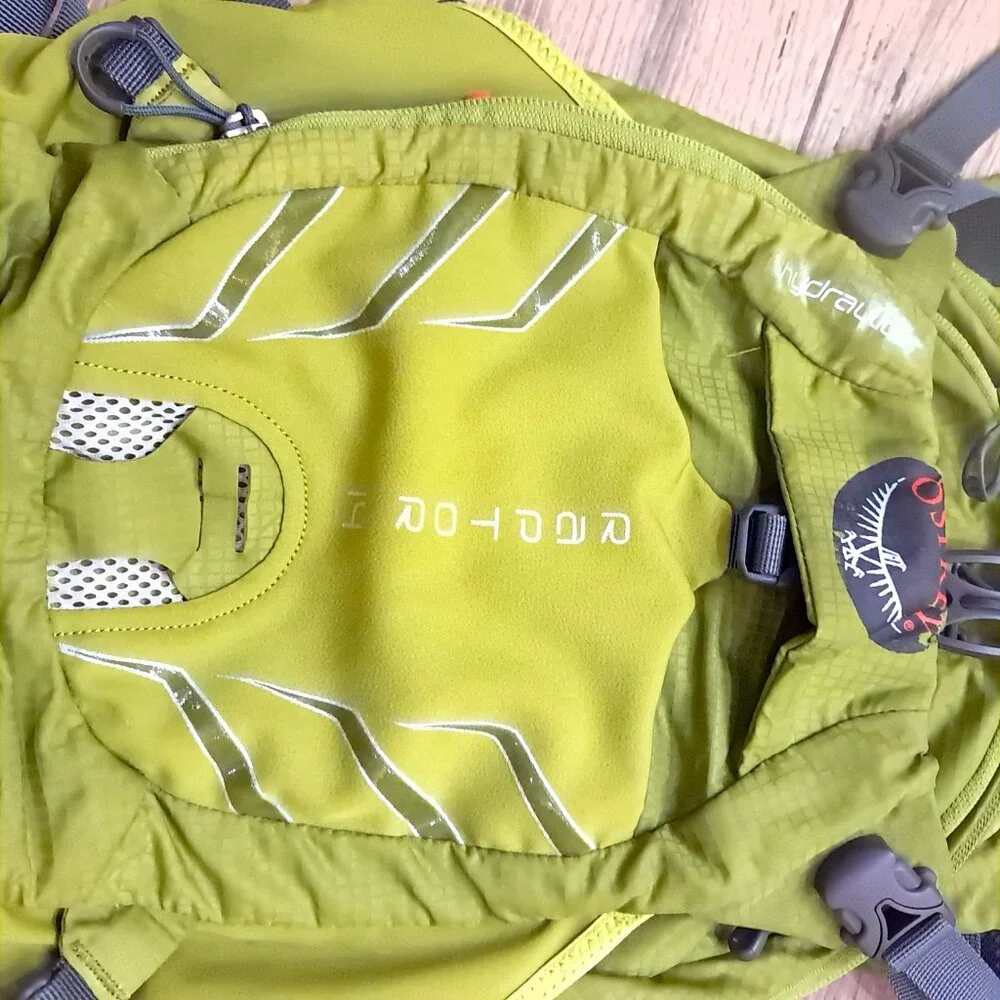 Osprey‎ Raptor 14 green Hydraulics Hydration Pack backpack lime w/ bladder pack